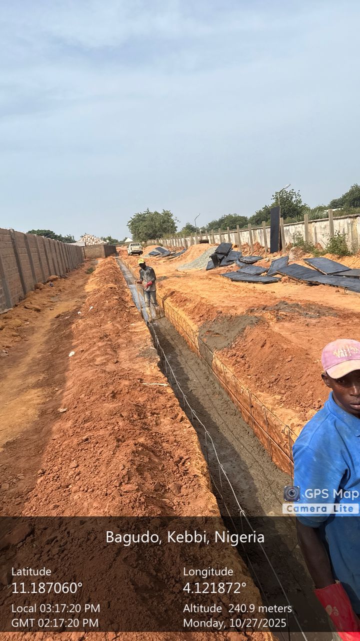 Kaoje, Kebbi State — drainage excavation and lining