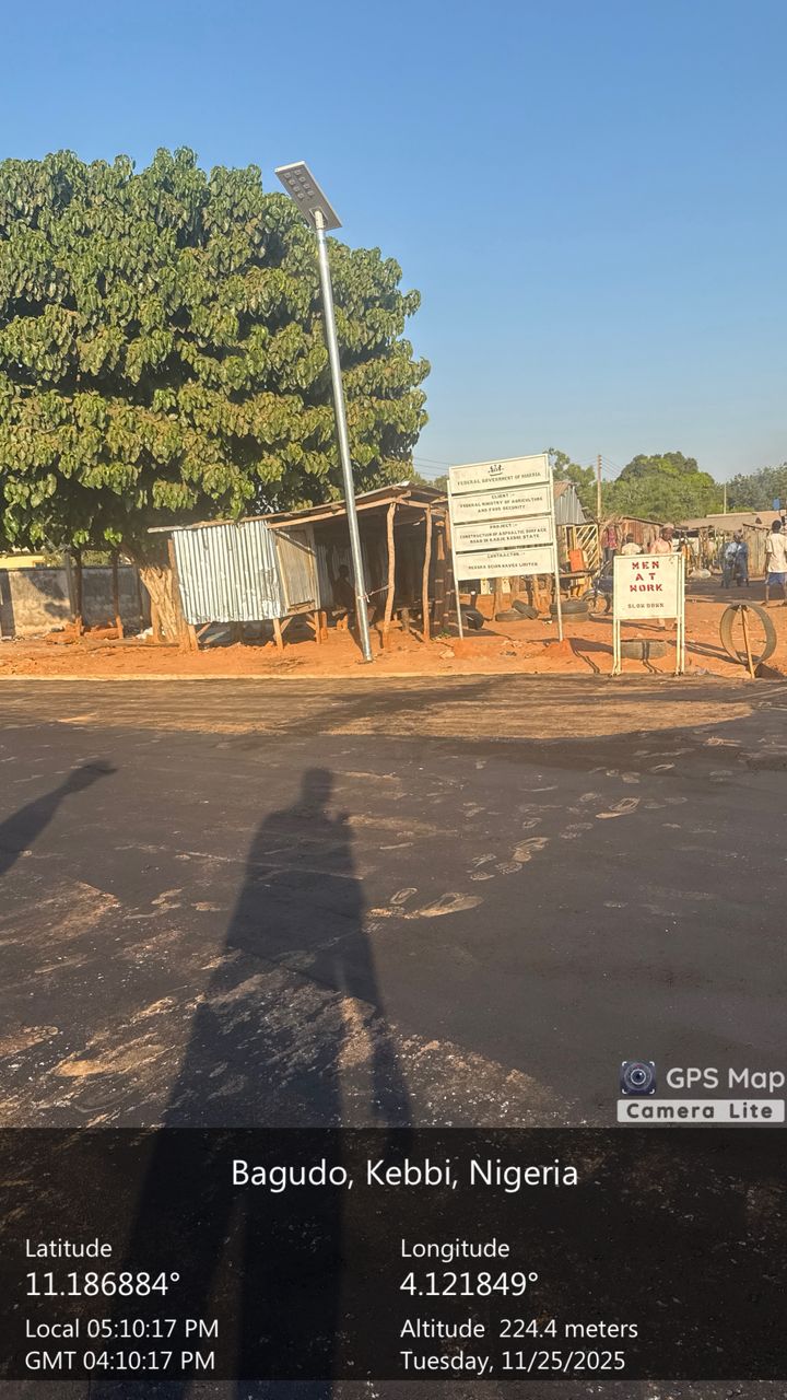 Kaoje, Kebbi State — finished asphalt carriageway